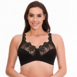 Non wired half lace soft cup bra (BA7159)