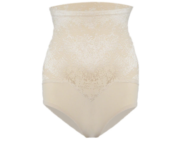 High Part Lace Covered Control Brief