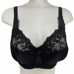 Satin elegant half lace underwired